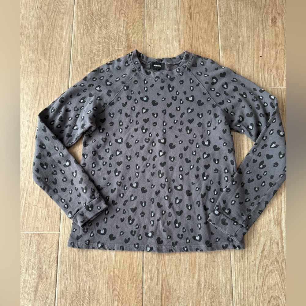 Monrow Heart Leopard Sweat Set - Picture 4 of 6